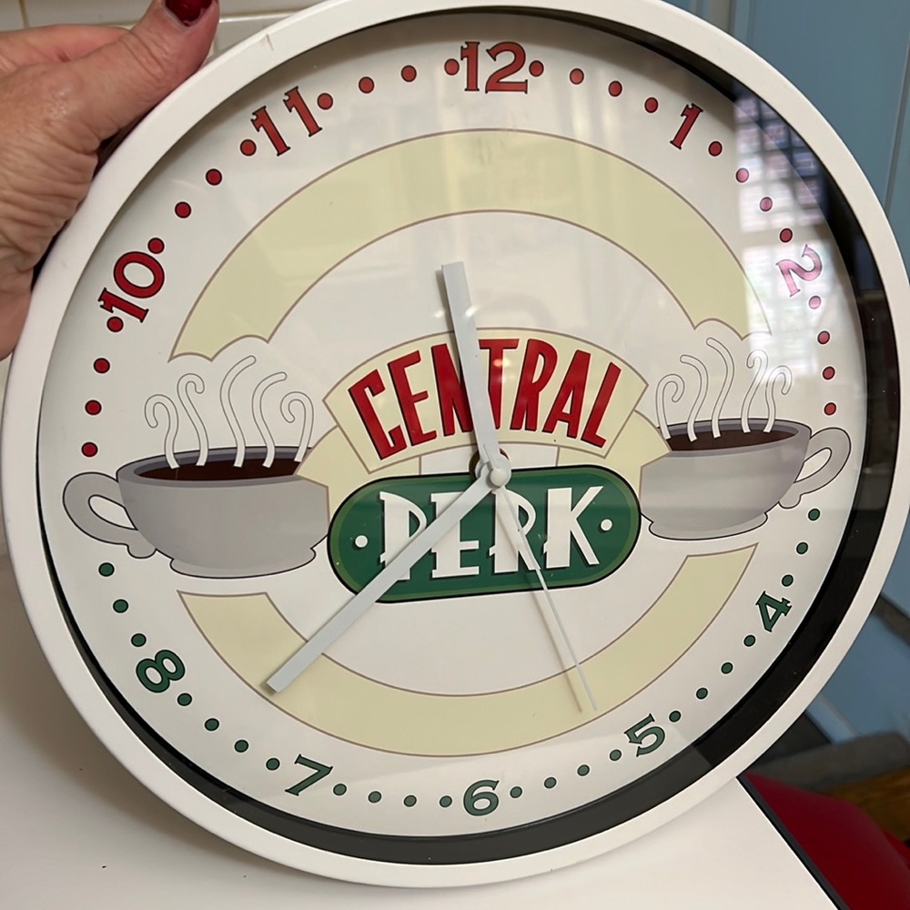 Friends.  Central Park. Clock